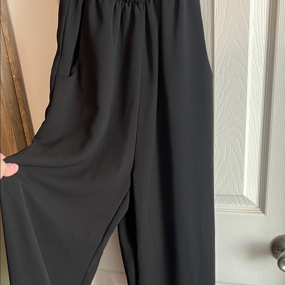 Crazy Train Elegant Black Strapless Jumpsuit - Picture 2 of 4